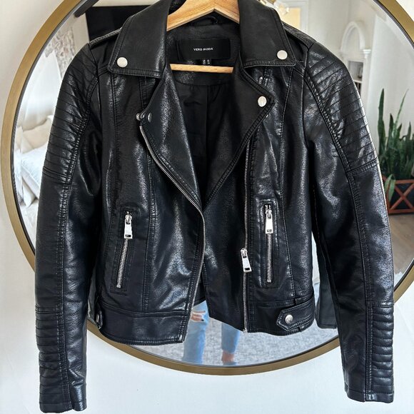 Faux Leather Jacket - Picture 1 of 3